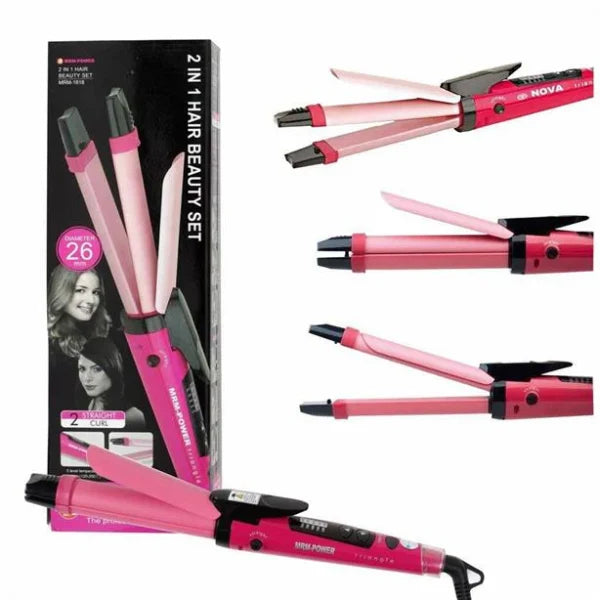 2-in-1 Nova Hair Straightener And Curler